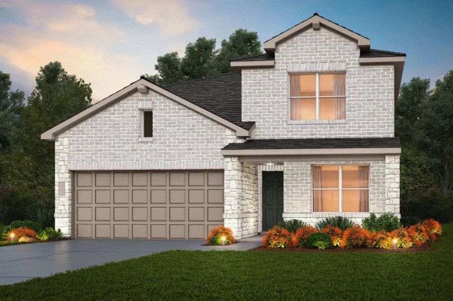 Pulte Homes, Dinero elevation MD201, rendering