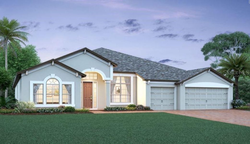 New construction Single-Family house 3347 Pine Timber Point, Oviedo, FL 32765 Brookhaven Fl - A- photo