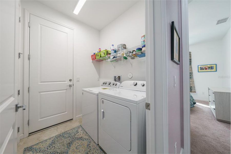 Interior laundry room.