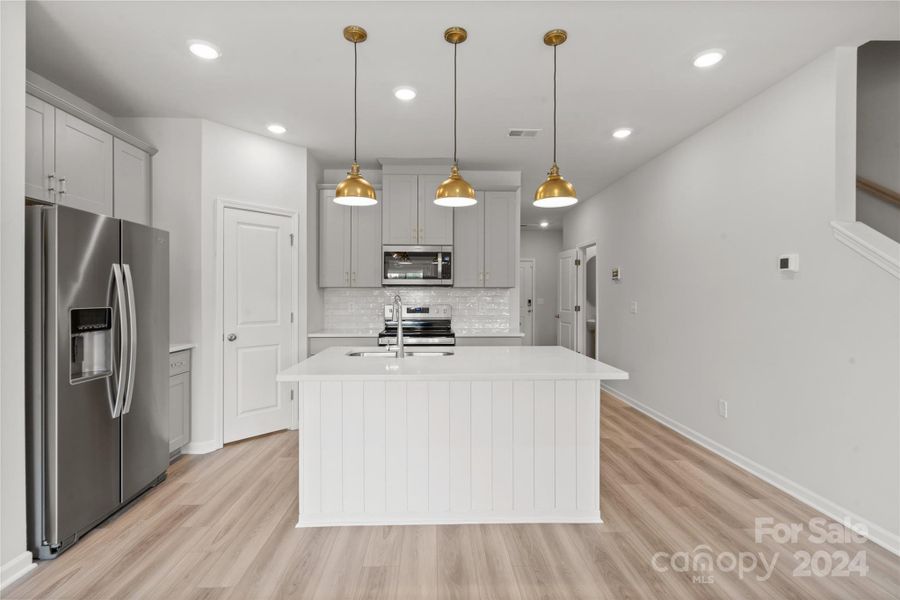 kitchen with stainless steel appliances