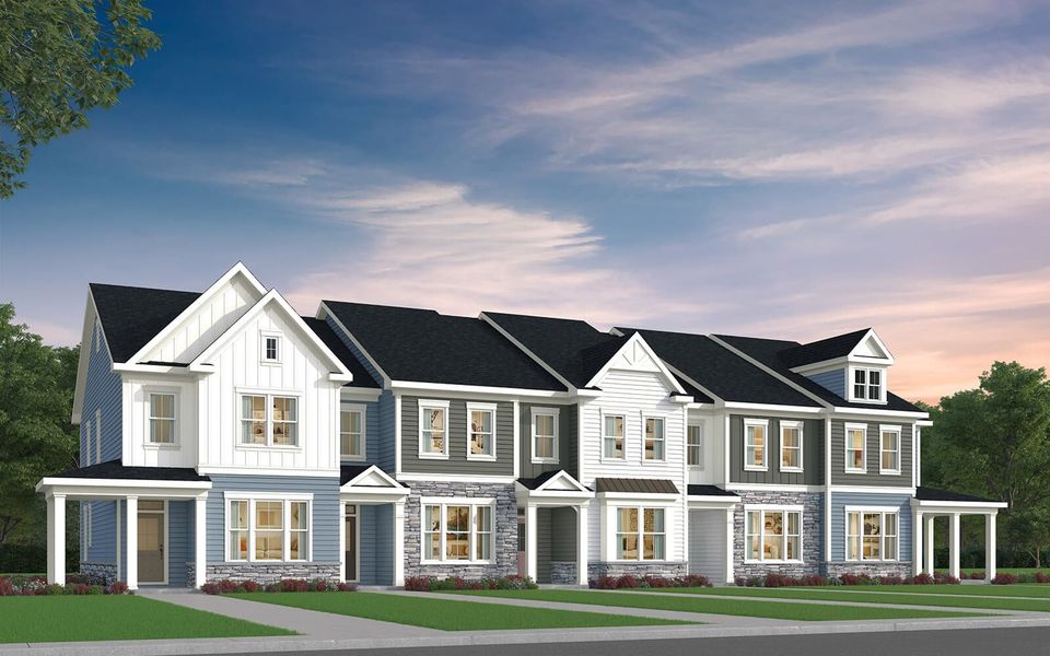 New construction Townhouse house 1643 Wendell Valley Blvd, Wendell, NC 27591 Lennox- photo
