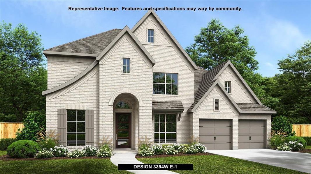 New construction Single-Family house Design 3394W, 5314 Lakeview Bend, Fulshear, TX 77441 - photo