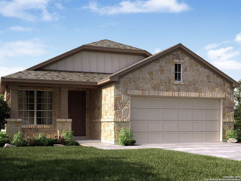 New construction Single-Family house 11534 Sagebrooke Run, San Antonio, TX 78254 The San Saba (3015)- photo