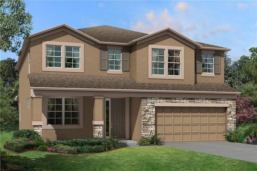 New construction Single-Family house 2493 Clary Sage Dr, Spring Hill, FL 34609 Sonoma II- photo