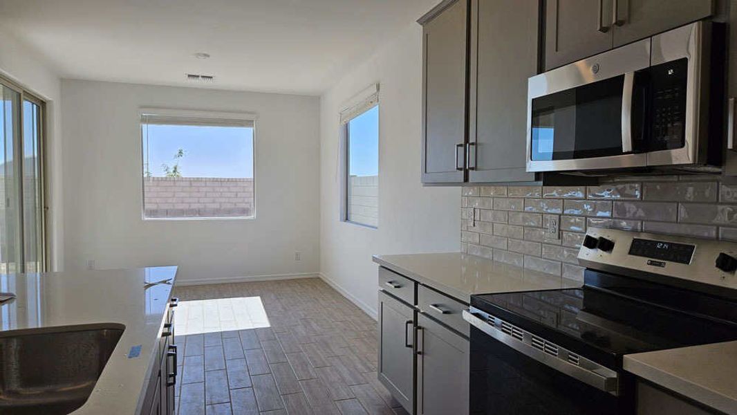 Kitchen and dining nook