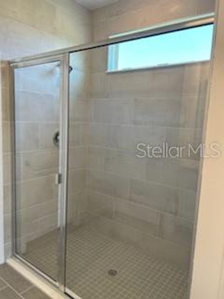 Owner's tiled shower