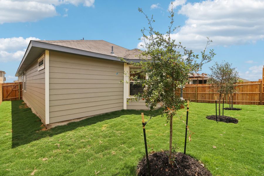 Back exterior of the Hughes floorplan at a Meritage Homes community.