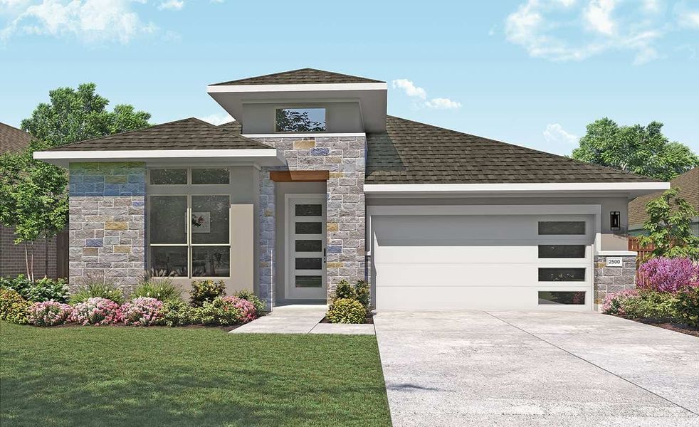 New construction Single-Family house 2501 Wooded Run Trl, Georgetown, TX 78628 Premier Series - Willow- photo