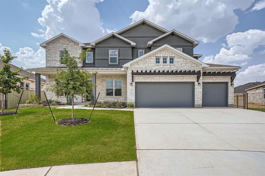 New construction Single-Family house 823 Great Lawn Bnd, Liberty Hill, TX 78642 - photo