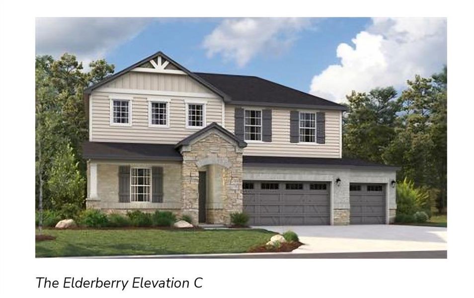 New construction Single-Family house 196 Silverton Ln, Cedar Creek, TX 78612 Elderberry- photo