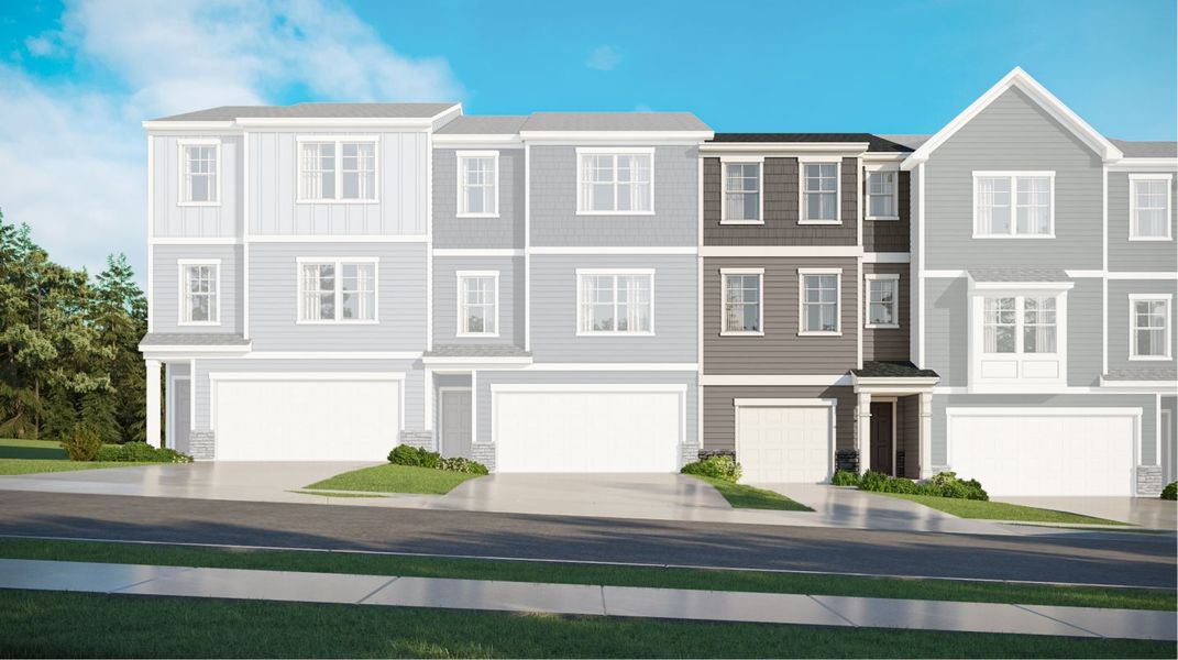 New construction Townhouse house 1117 Lily Loch Way, Durham, NC 27703 Mitchell II- photo