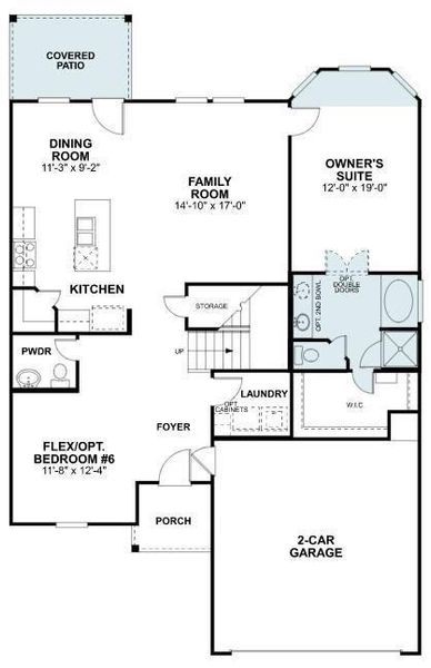 The first floor of your newly-built M/I home offers a spacious primary suite, living area, dining/breakfast area, gourmet quartz island kitchen, in-home utility room, powder room, and den/flex area.