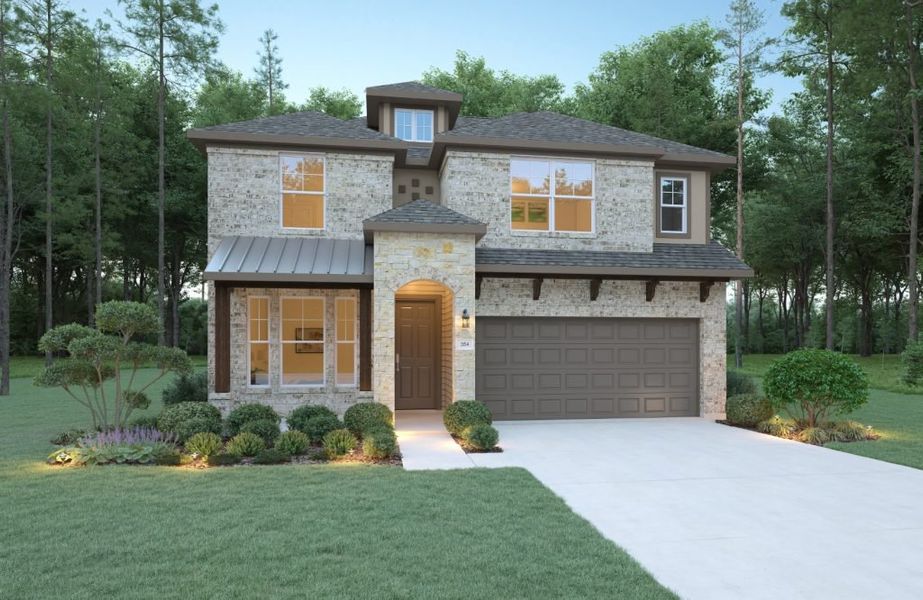 New construction Single-Family house Hawthorn, 2803 Parthenon Place, Roman Forest, TX 77357 - photo