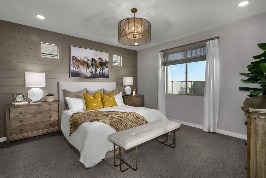 Primary Bedroom | Sunrise Peak Series | New homes in Surprise, AZ | Landsea Homes