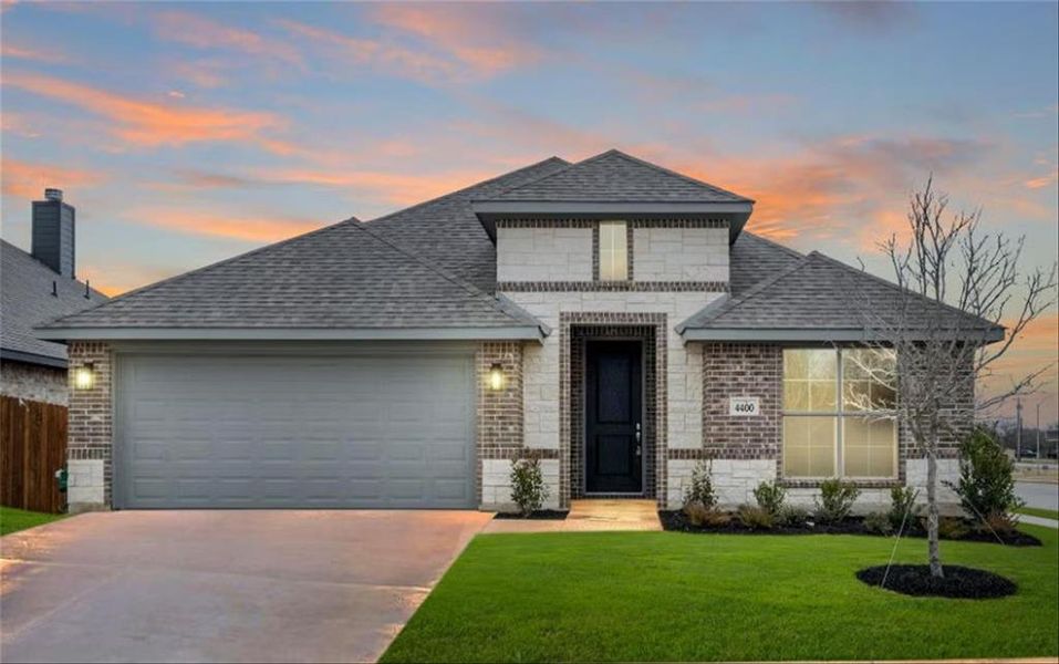New construction Single-Family house 4400 Mill Falls Drive, Fort Worth, TX 76036 Concept 2186- photo