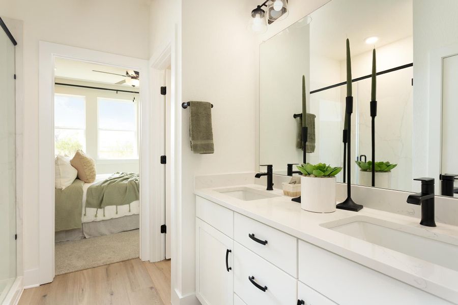 Primary Bath | Andrew at Avery Centre in Round Rock, TX by Landsea Homes