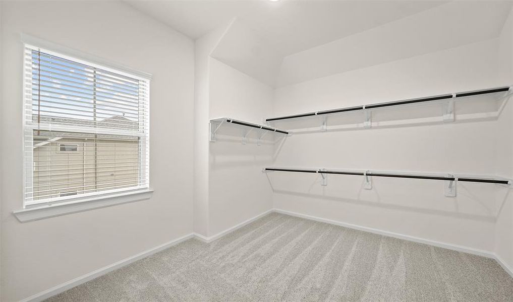 Huge owner's walk-in closet (*Photo not of actual home and used for illustration purposes only.)