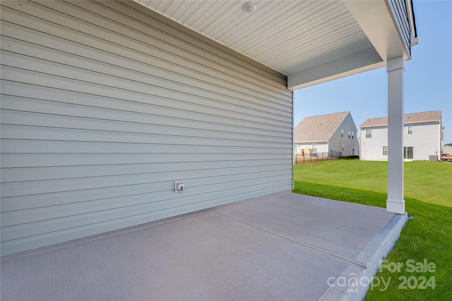 Covered patio