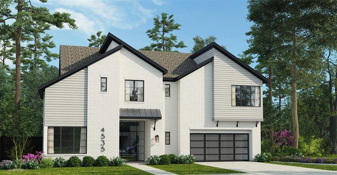 Welcome Home! Artistic rendering of future completed home at 4535 W Alabama. Actual home may be different than rendering