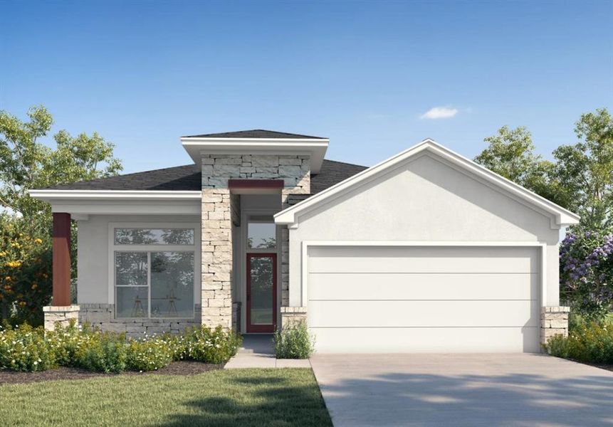 New construction Single-Family house Auburn, 11045 North Lake Mist Lane, Willis, TX 77318 - photo