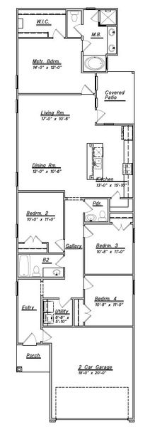 New construction Single-Family house Floor Plan 1688, 17839 Chartertree Lane, Tomball, TX 77377 - photo