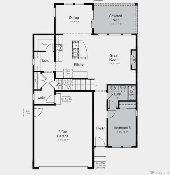 Structural options include: 5th bedroom and private bath in lieu of flex space, outdoor living 1, modern 42" fireplace at the great room, shower in lieu of tub at bath 4, and laundry sink freestanding rough-in.