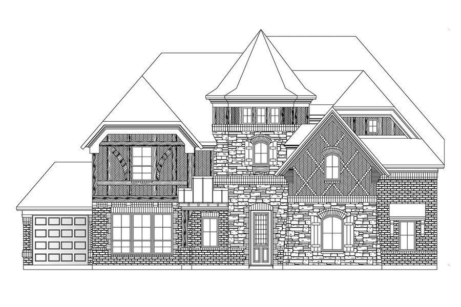 New construction Single-Family house Downton Abbey 3 Car Garage at SP, 2409 Elmhurst, Mansfield, TX 76063 - photo