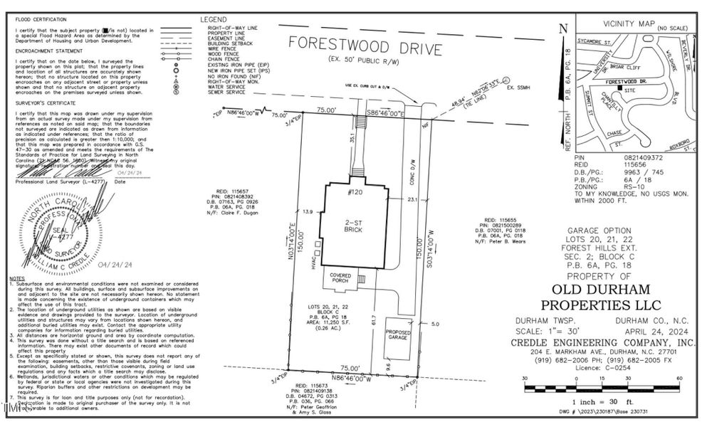 120 Forestwood Survey