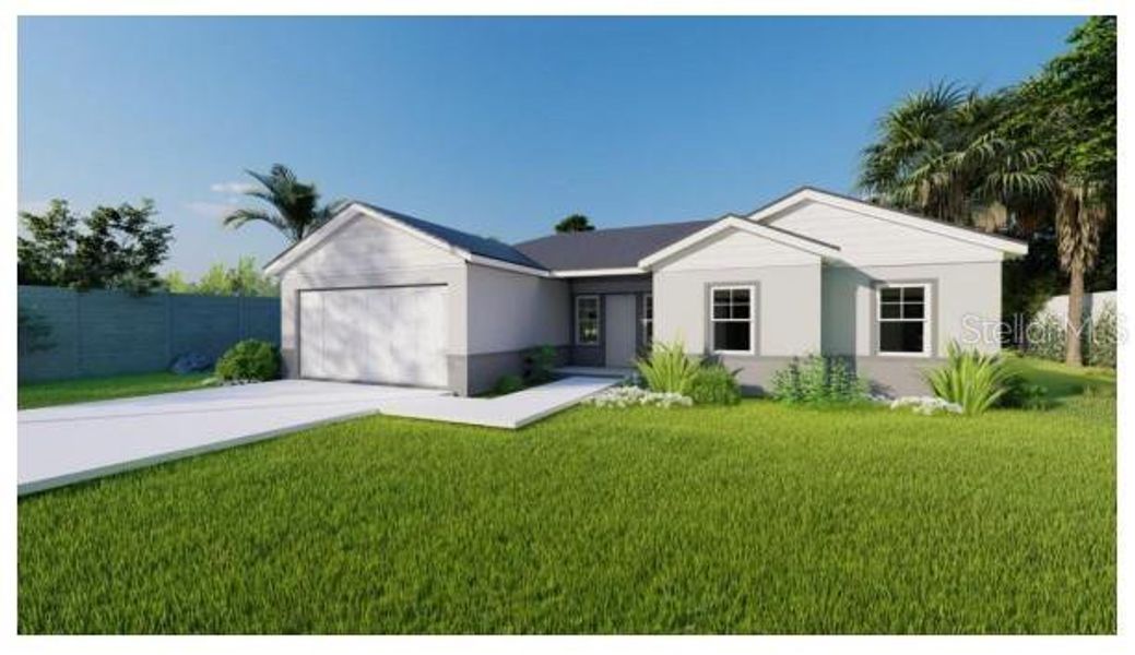 New construction Single-Family house 1346 Homosassa Court, Poinciana, FL 34759 - photo