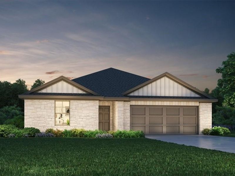 New construction Single-Family house 613 Wild Spur Ln, Liberty Hill, TX 78642 The Preston (C403)- photo