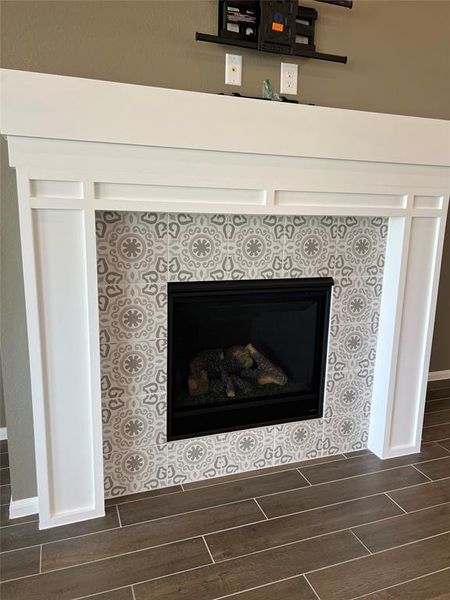 Fireplace surround detail