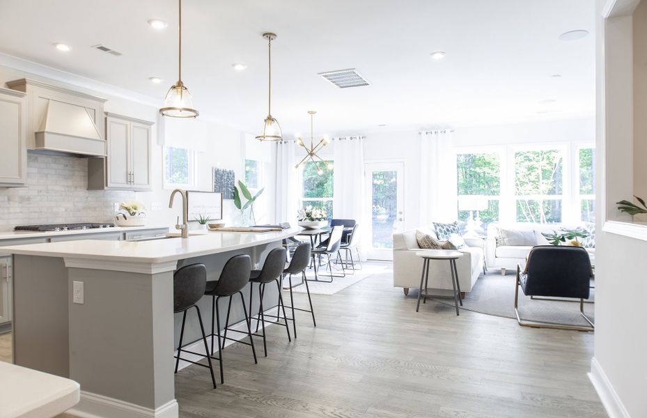 Open Kitchen with Large Island