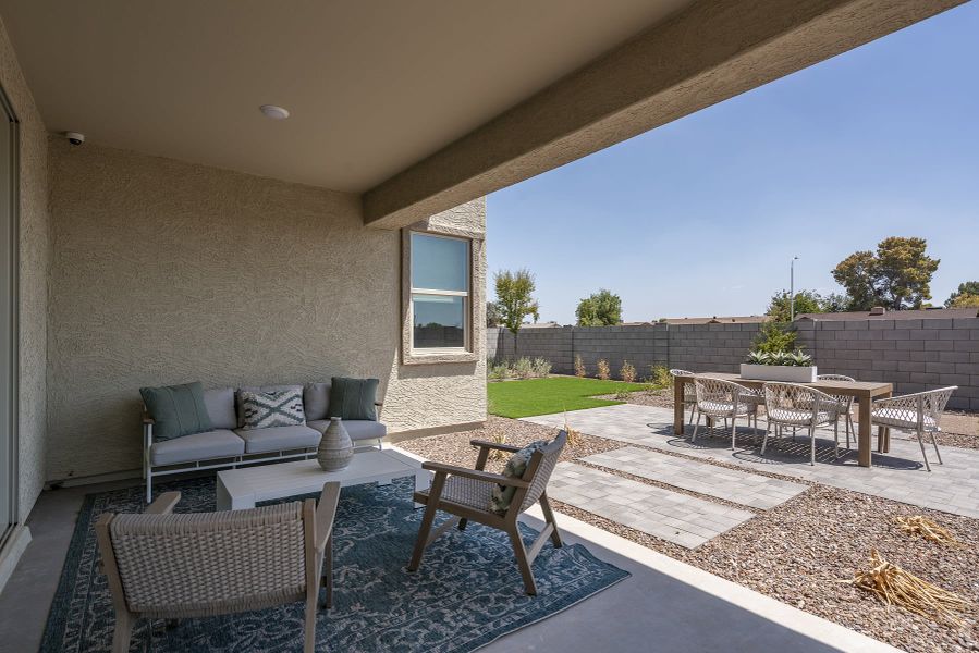 Covered Patio | Christopher | Marlowe | New Homes in Glendale, AZ | Landsea Homes