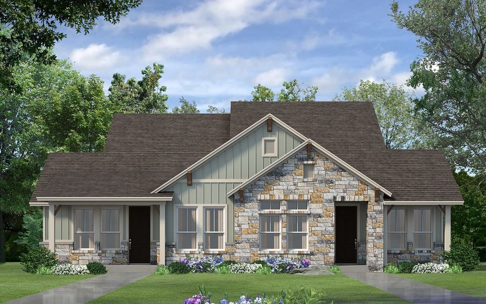 New construction Townhouse house Moody Side B, 201 Kissing Tree Ln, San Marcos, TX 78666 - photo