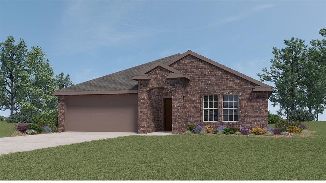 New construction Single-Family house 2911 Canterbury Lane, Ennis, TX 75119 1566 San Antonio- photo