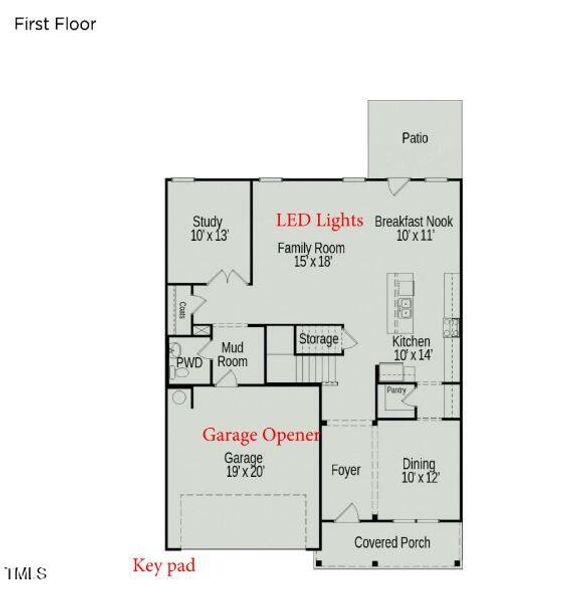 Liberty Creek lot 44 1st floor layoug