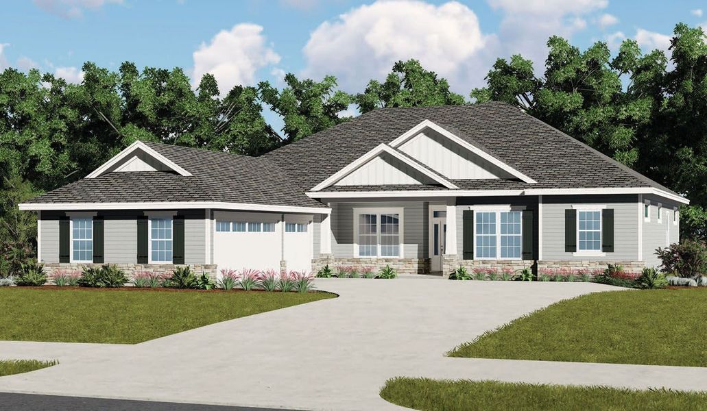 New construction Single-Family house Virginia 3-Car, SW 62nd Avenue, Gainesville, FL 32608 - photo