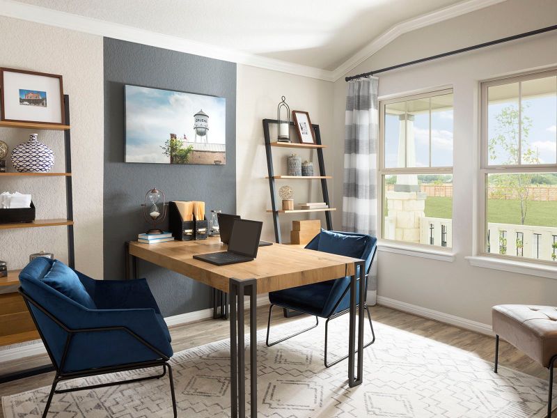 Utilize this spacious flex space as a home office or however best suits your family's needs.