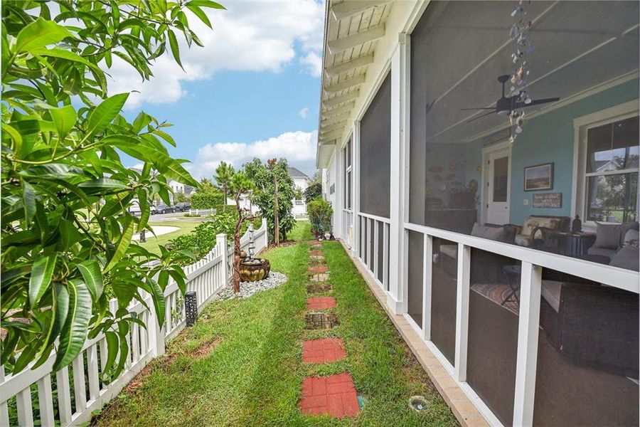 Side Yard and Porch