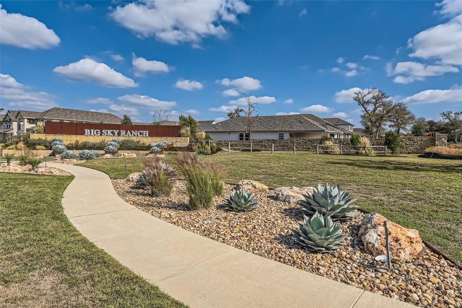 Experience a peaceful suburban hill country lifestyle just a block from the HOA pool and playground.