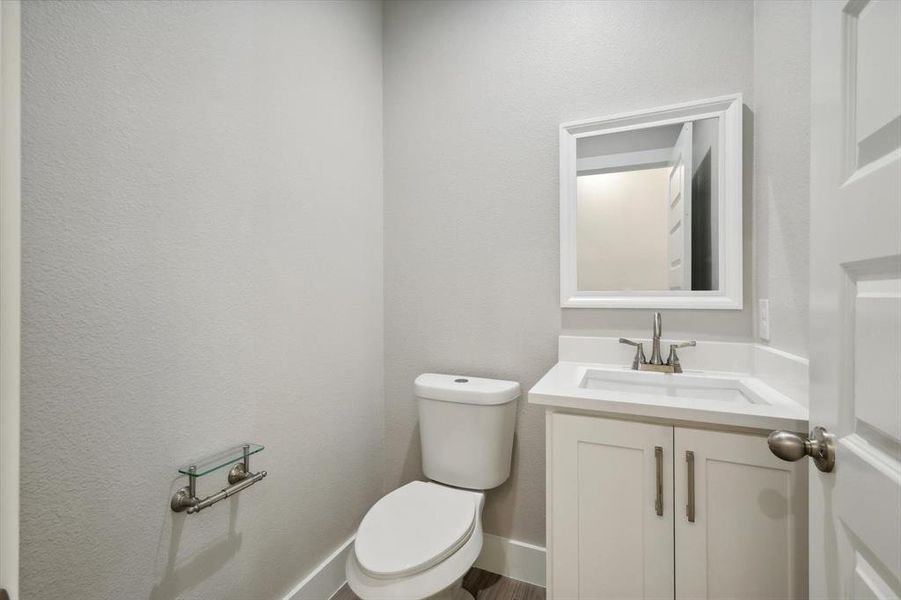 1/2 bath for guests!