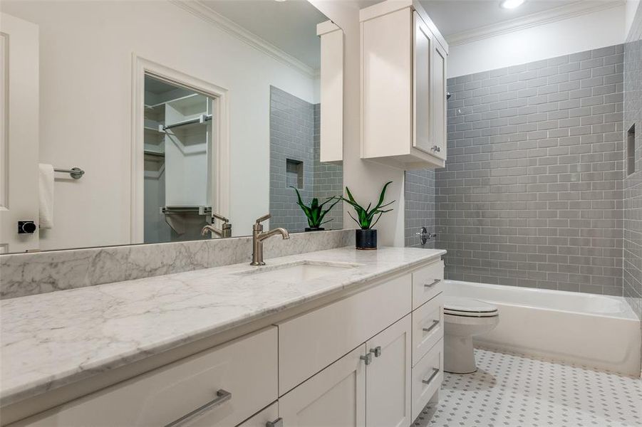 One of  the Five Bathrooms the Home Offers