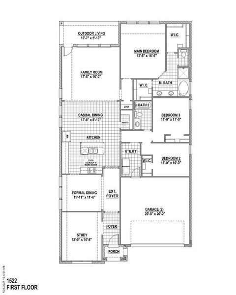 New construction Single-Family house 526 Peppercress Lane, Haslet, TX 76052 Plan 1522- photo