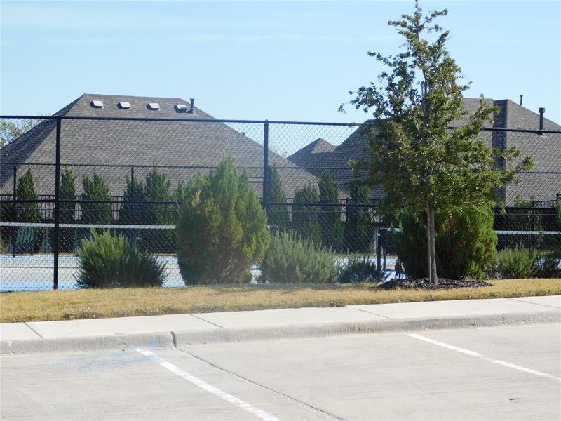 View of tennis & pickleball courts