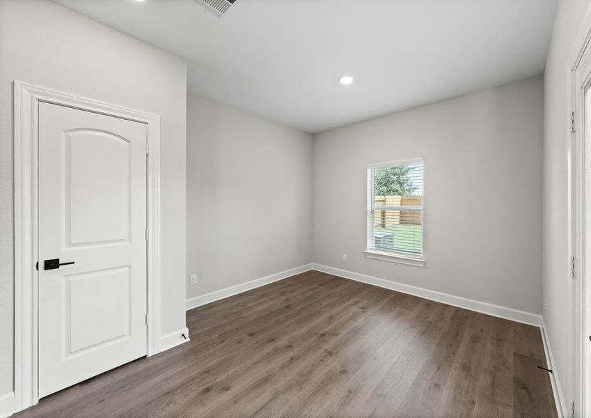 The dining room of the Sabine floor plan has a window that lets in great, natural light.