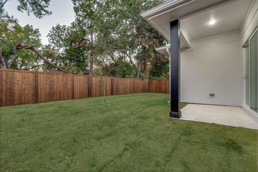 View of yard with a patio