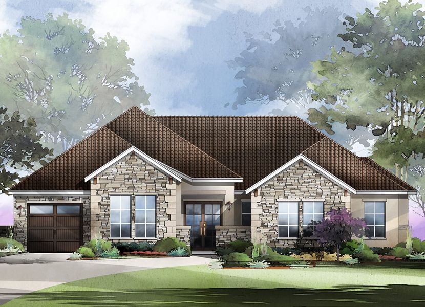 New construction Single-Family house Riviera, 900 West Cimarron Hills Trail, Georgetown, TX 78628 - photo