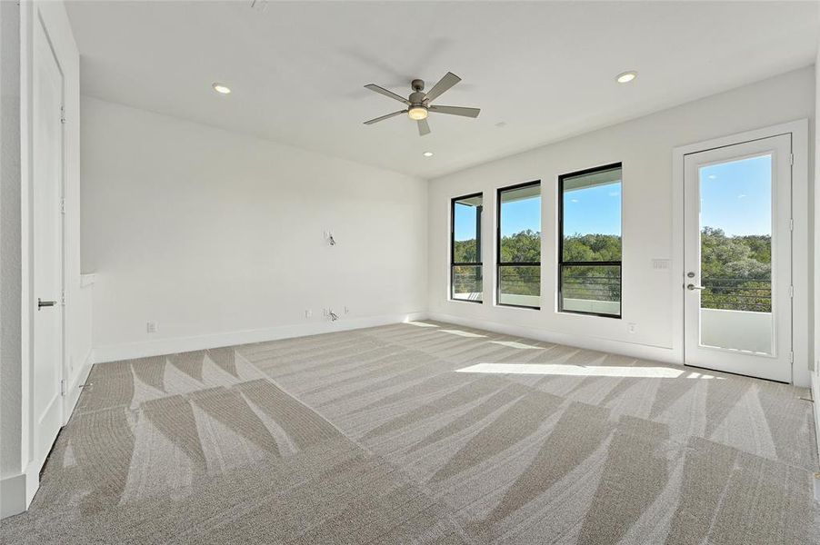 Gameroom on upper level.  Balcony to enjoy miles of views.