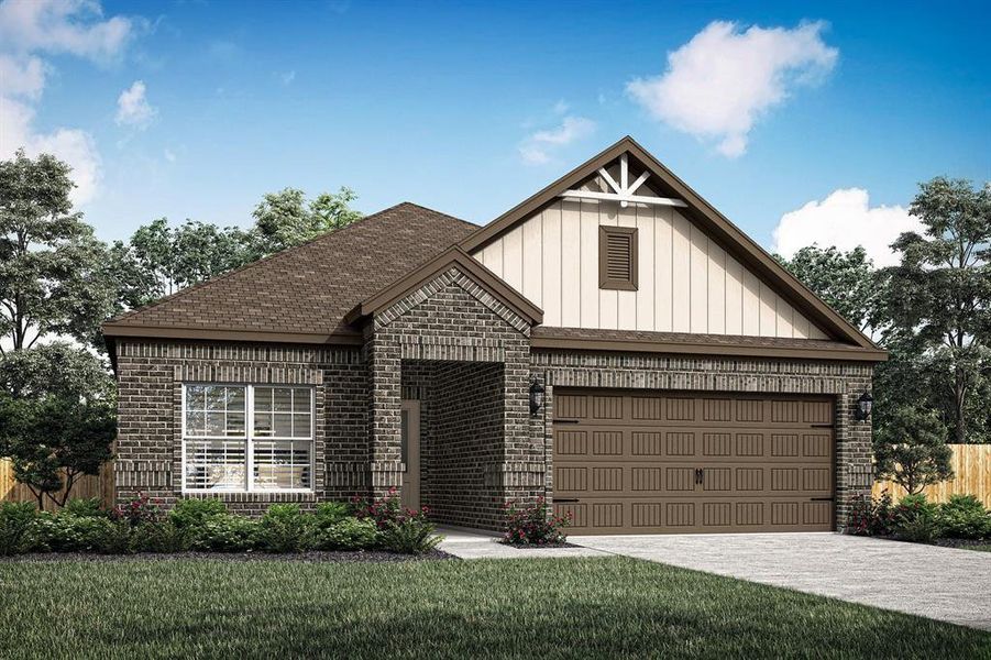 The Bridgeland by LGI Homes features 3 Bedrooms, 2 Bathrooms, and a 2 car garage. This plan is being built at 436 Beechwood Hacienda Dr with an estimated completion date of 10/31/24