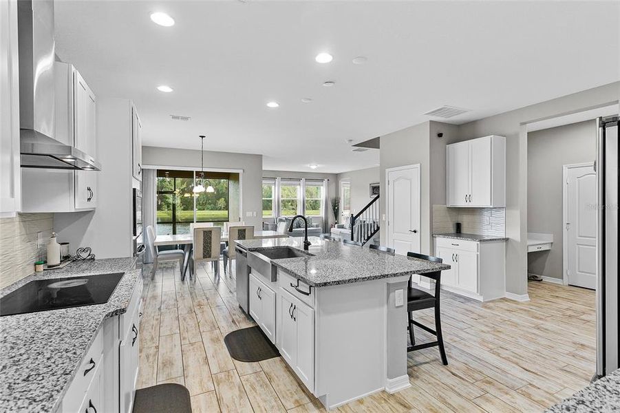 Gourmet Kitchen with Range Hood